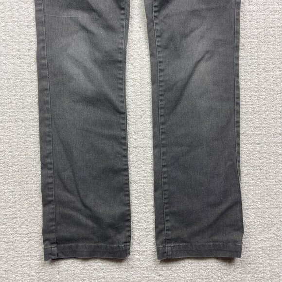 Y2K Volcom Pants Boy 26 / 12 Gray Straight Leg Flat Front Eco Repreve Skater - Picture 3 of 11